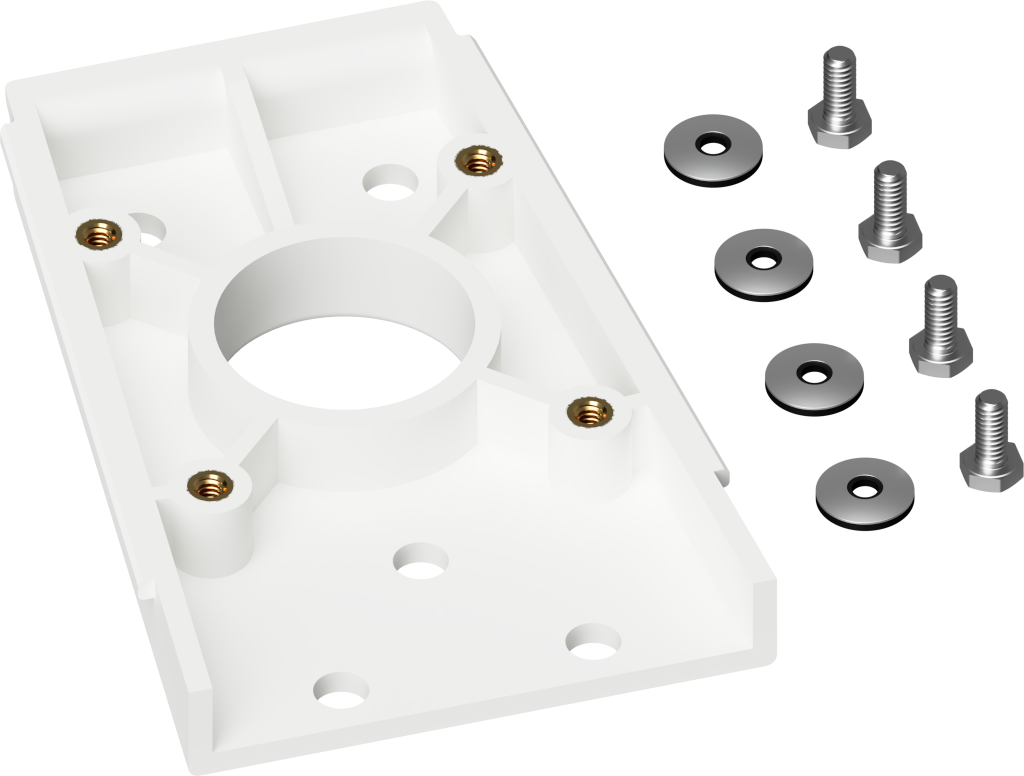 Replacement Polycarbonate Wall Mount Bracket and Stainless Hardware