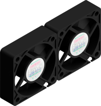 X Stream Designs - X-HIGH-CFM - Optional High CFM Circulation Fans Move 32 Cubic Foot Per Minute