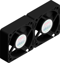 X Stream Designs - X-HIGH-CFM - Optional High CFM Circulation Fans Move 32 Cubic Foot Per Minute