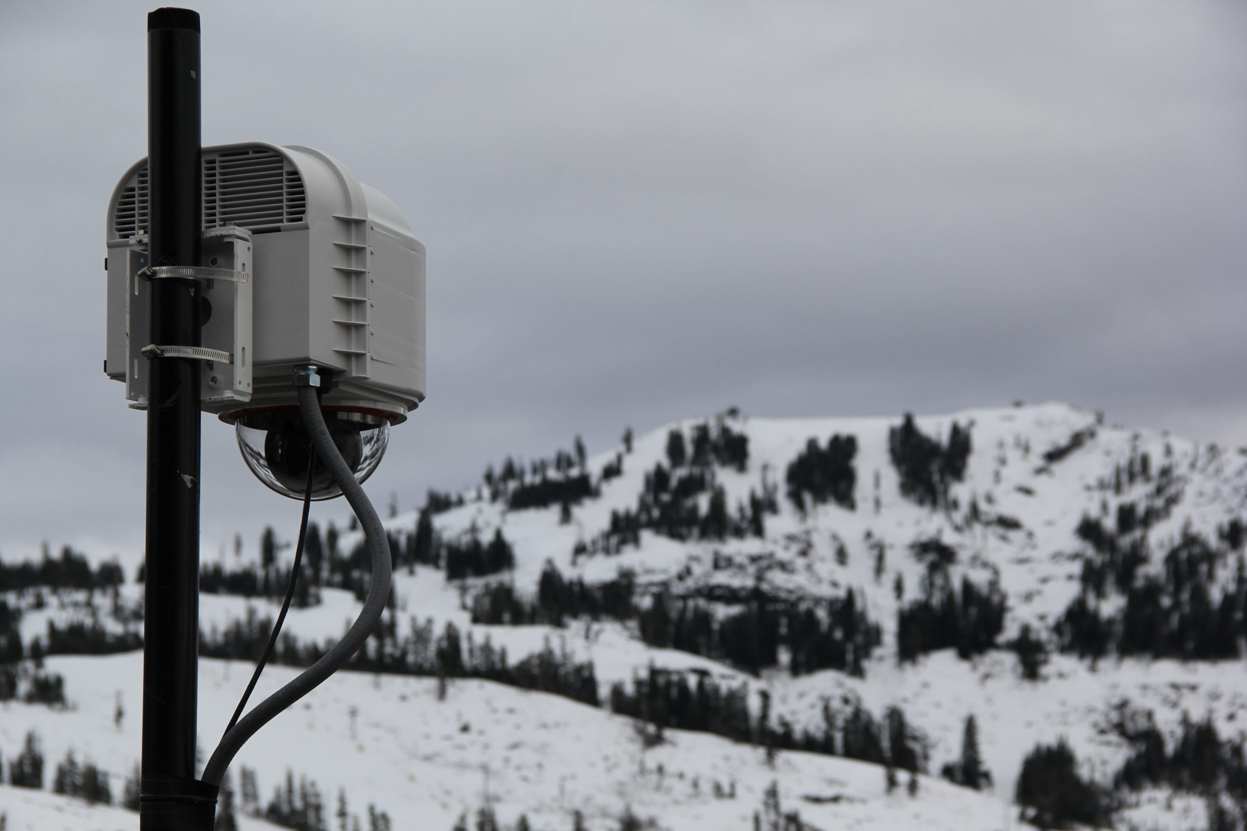 XHeat Climate Controlled PTZ Camera Enclosure System For Extreme Cold Conditions Installed At Sugar Bowl Ski Resort In Lake Tahoe California 