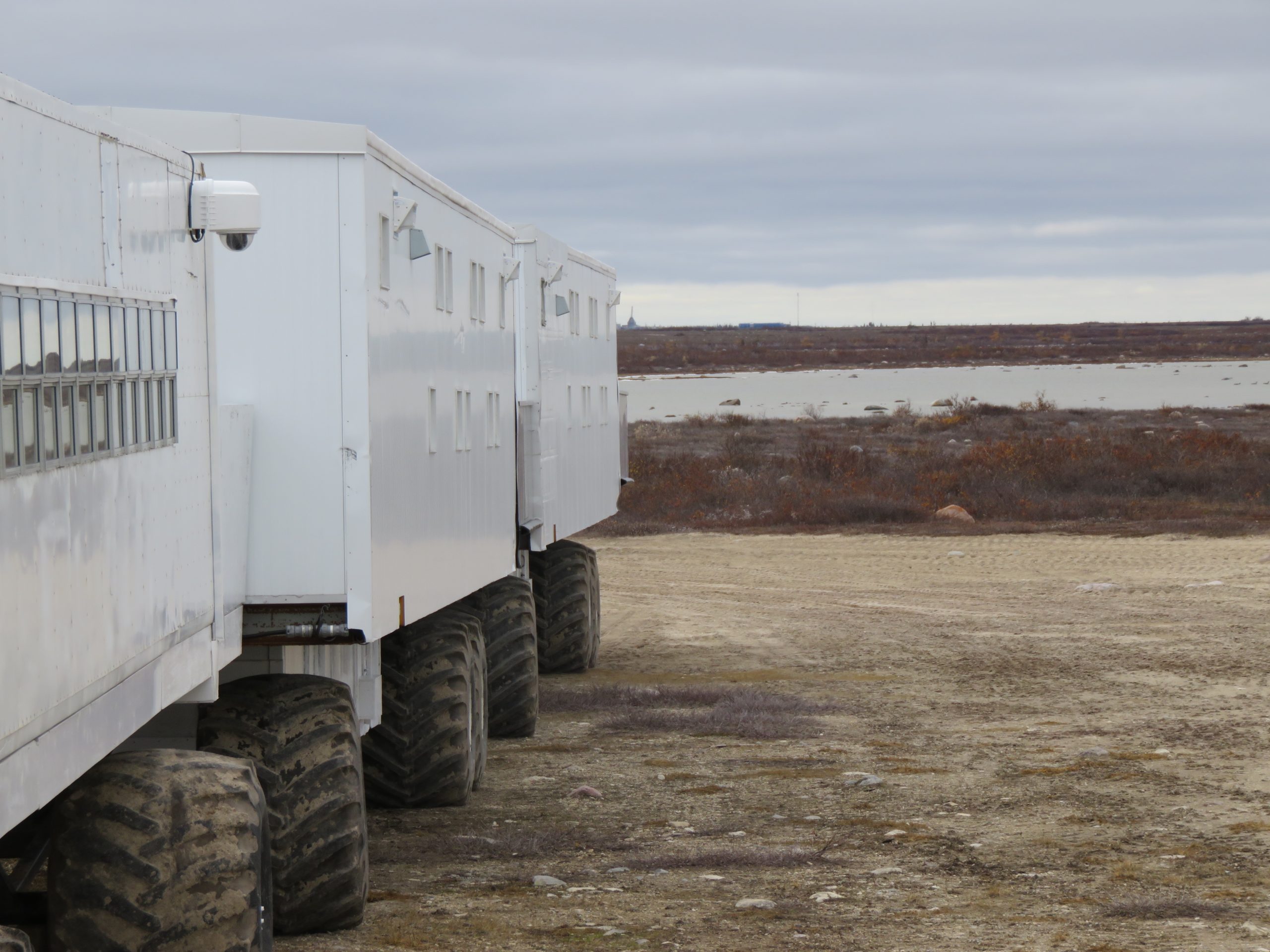 XHeat Climate Controlled PTZ Camera Enclosure System For Extreme Cold Conditions Installed On The Tundra Buggy Lodge In Wapusk National Park In Churchill Manitoba Canada Overlooking Polar Bears 