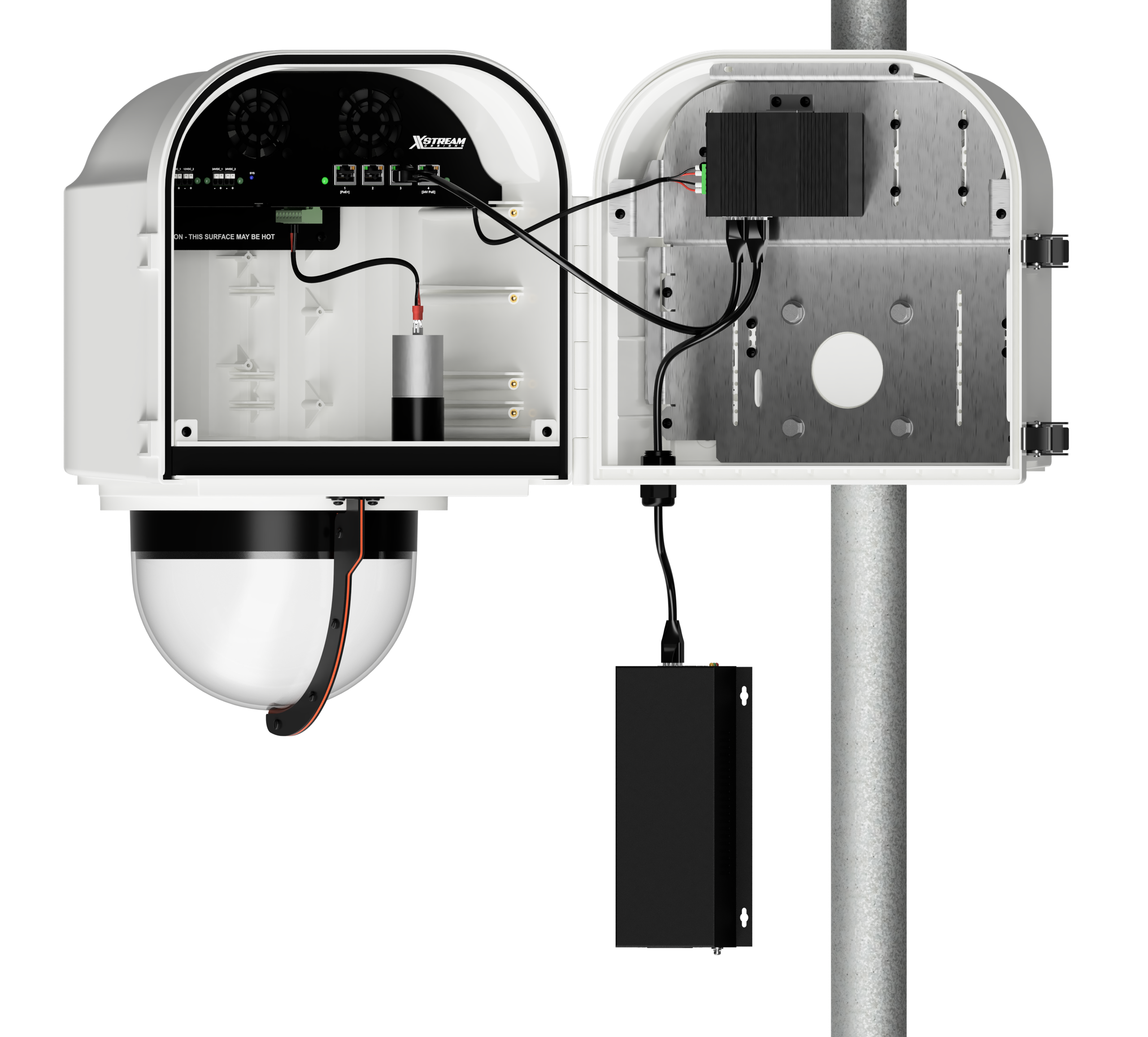 XRain Enclosure Powered via PoE