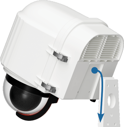 x stream designs xrain climate controlled ptz camera enclosure wall mount